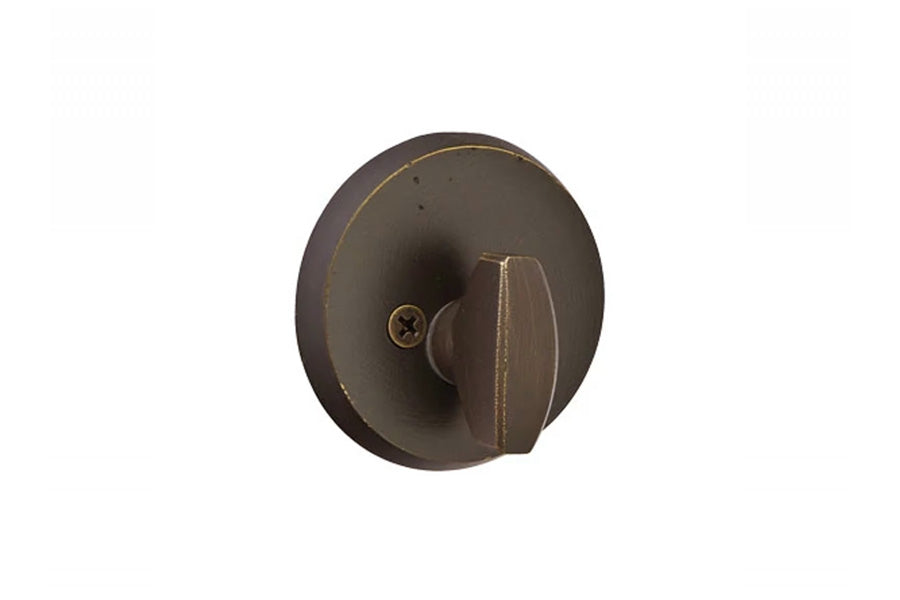 Emtek #2 Sandcast Bronze Single Sided Deadbolt