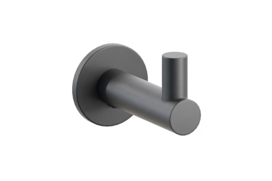 Emtek Modern Tubular Brass Single Hook with Rosette