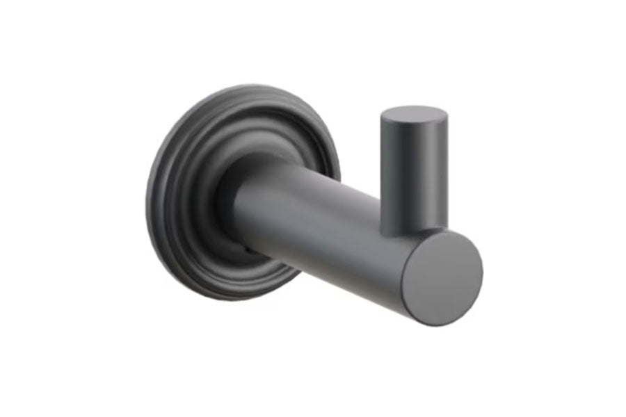 Emtek Modern Tubular Brass Single Hook with Rosette