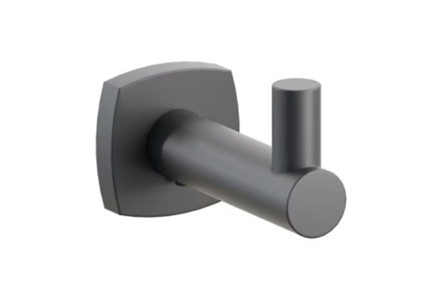 Emtek Modern Tubular Brass Single Hook with Rosette