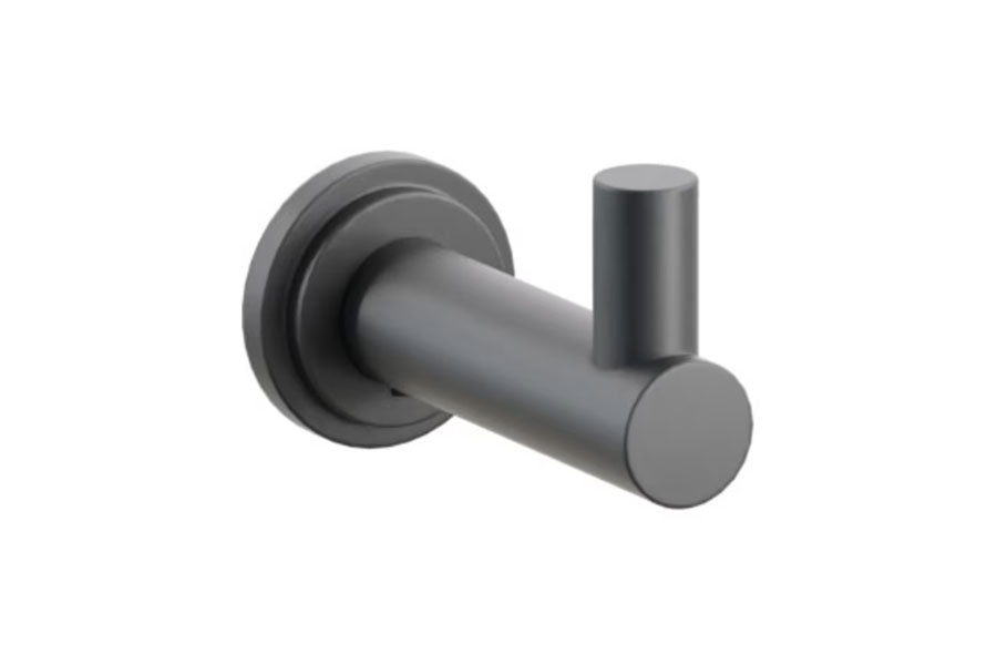 Emtek Modern Tubular Brass Single Hook with Rosette