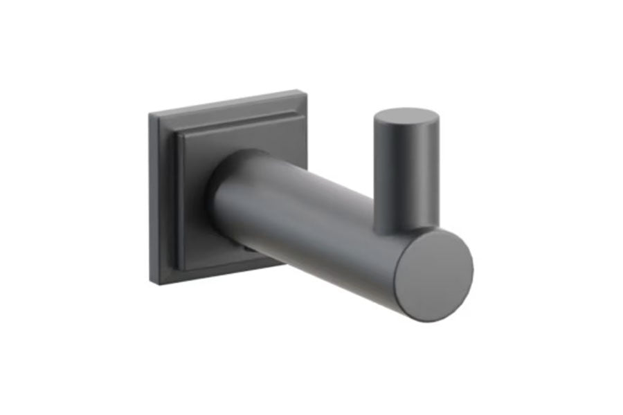 Emtek Modern Tubular Brass Single Hook with Rosette