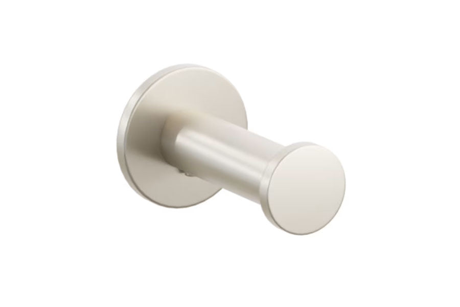 Emtek Modern Tubular Brass Single Robe Hook with Rosette