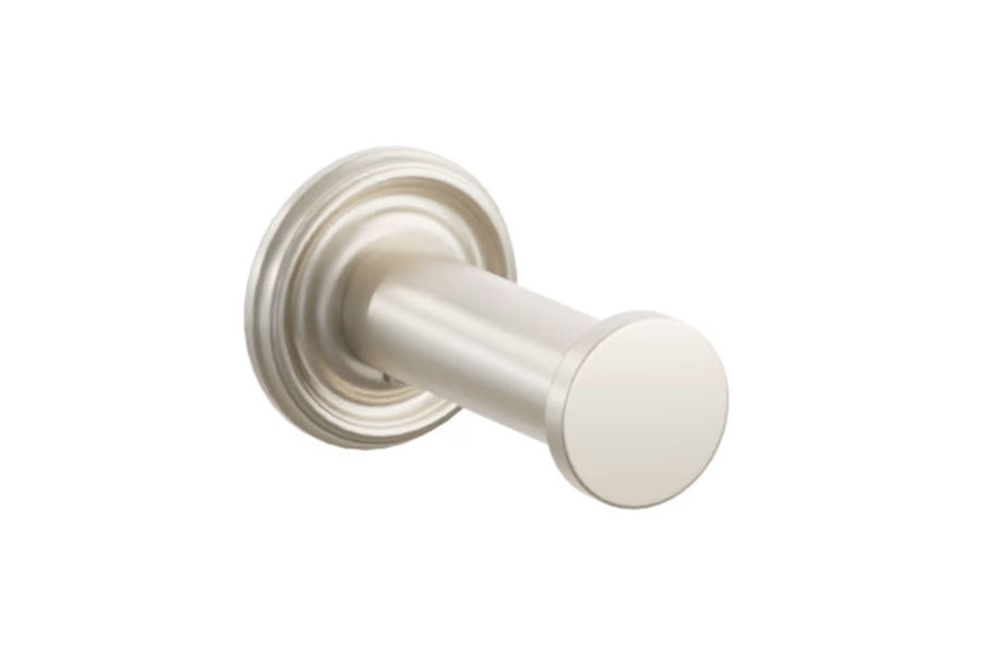 Emtek Modern Tubular Brass Single Robe Hook with Rosette