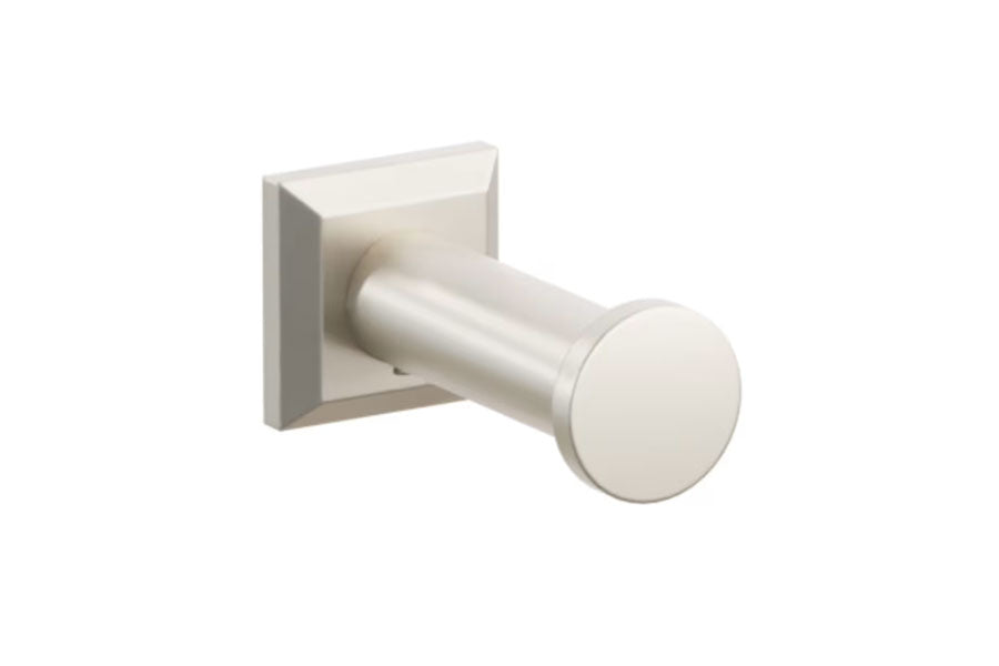 Emtek Modern Tubular Brass Single Robe Hook with Rosette