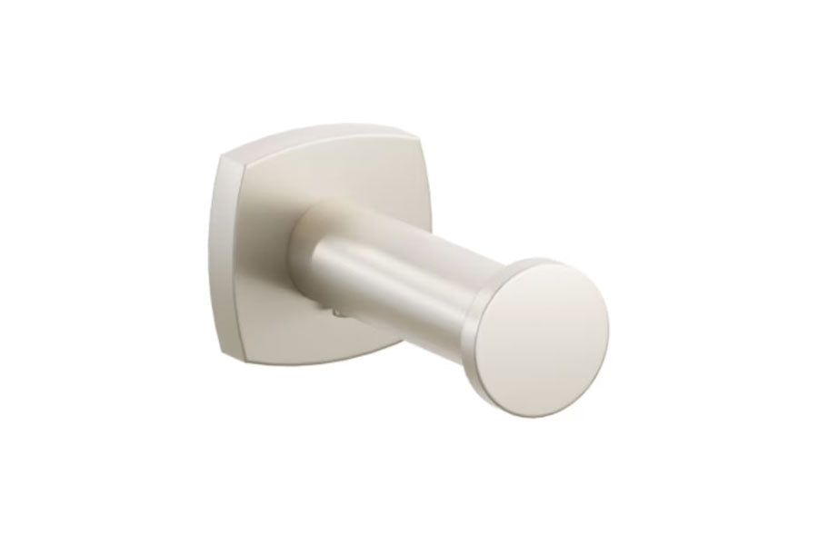 Emtek Modern Tubular Brass Single Robe Hook with Rosette