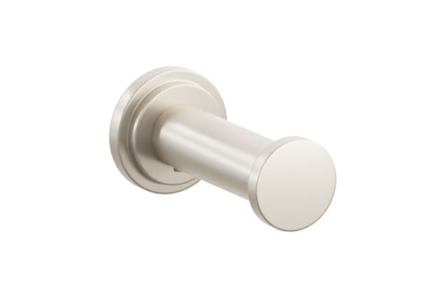 Emtek Modern Tubular Brass Single Robe Hook with Rosette