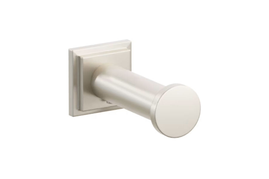 Emtek Modern Tubular Brass Single Robe Hook with Rosette