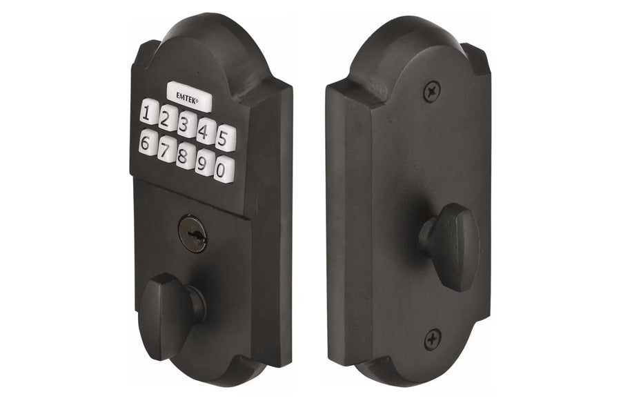 Emtek Sandcast Bronze Electronic Keypad Deadbolt
