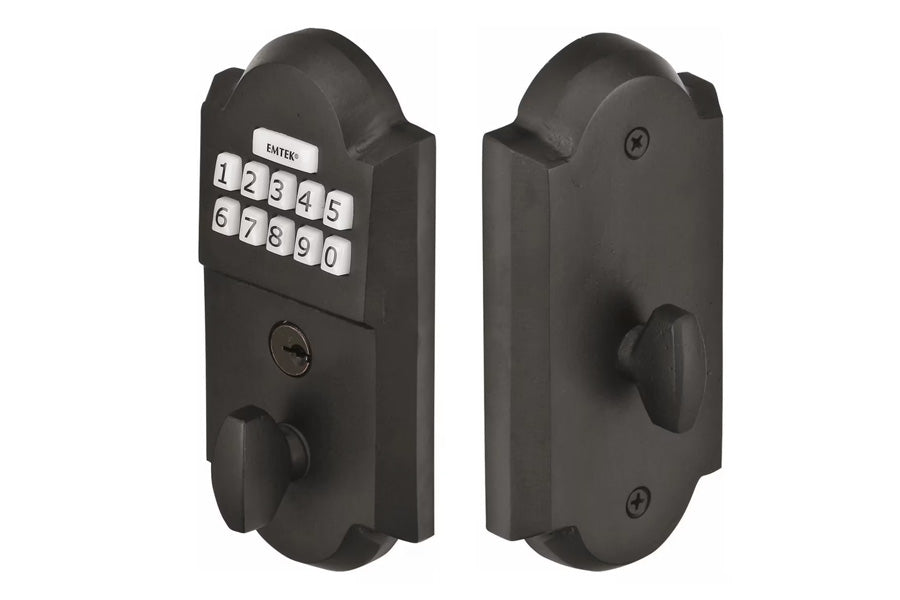Emtek Sandcast Bronze Electronic Keypad Deadbolt