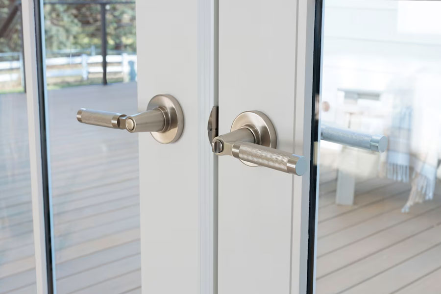 Emtek Select Key in L-Square Stem with Knurled Lever