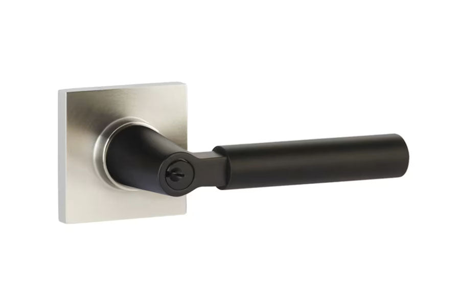 Emtek Select Key in L-Square Stem with Smooth Lever