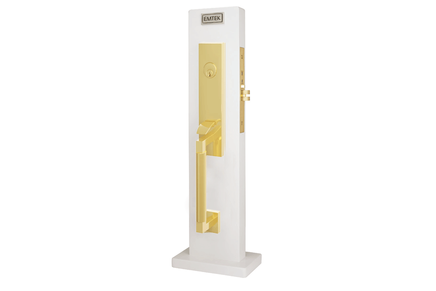 Emtek Select L-Square Monolithic Mortise Entry Set