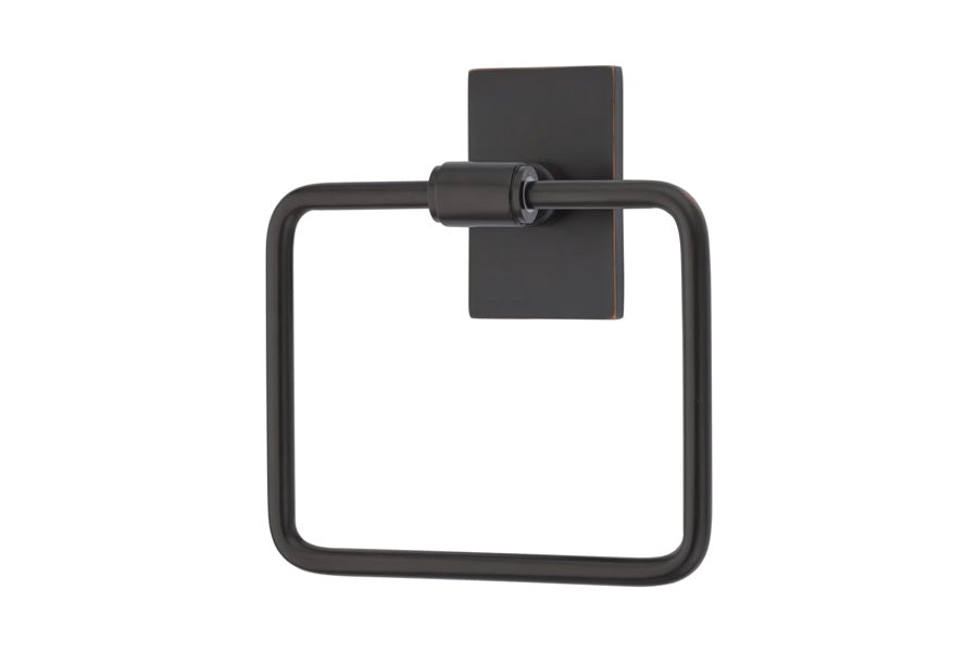 Emtek Transitional Brass Towel Ring