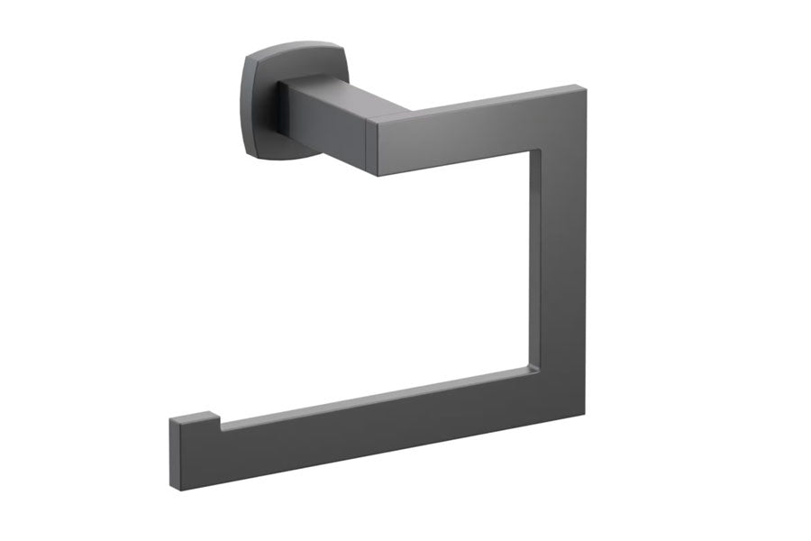 Emtek Modern Rectangular Brass Towel Ring