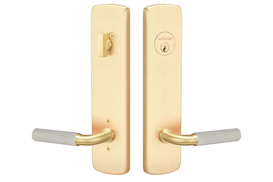 Ridgecrest Mountain Forma Sideplate Lockset Entry with Deadbolt