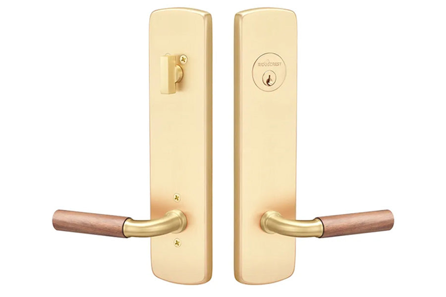 Ridgecrest Mountain Forma Sideplate Lockset Entry with Deadbolt