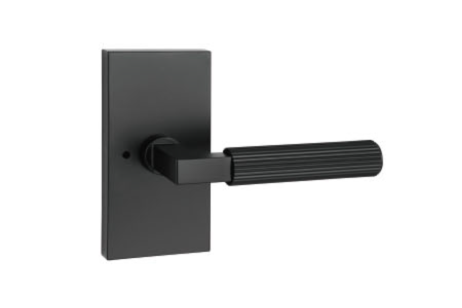 Lux Door Hardware Modern Straight Knurled Door Lever