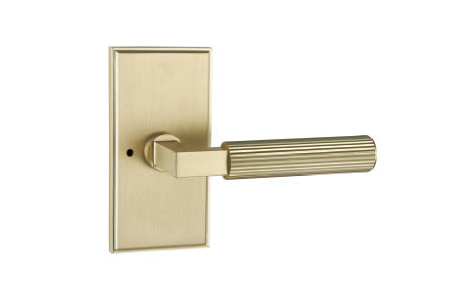 Lux Door Hardware Modern Straight Knurled Door Lever