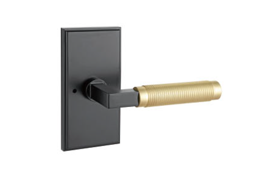 Lux Door Hardware Modern Knurled Door Lever