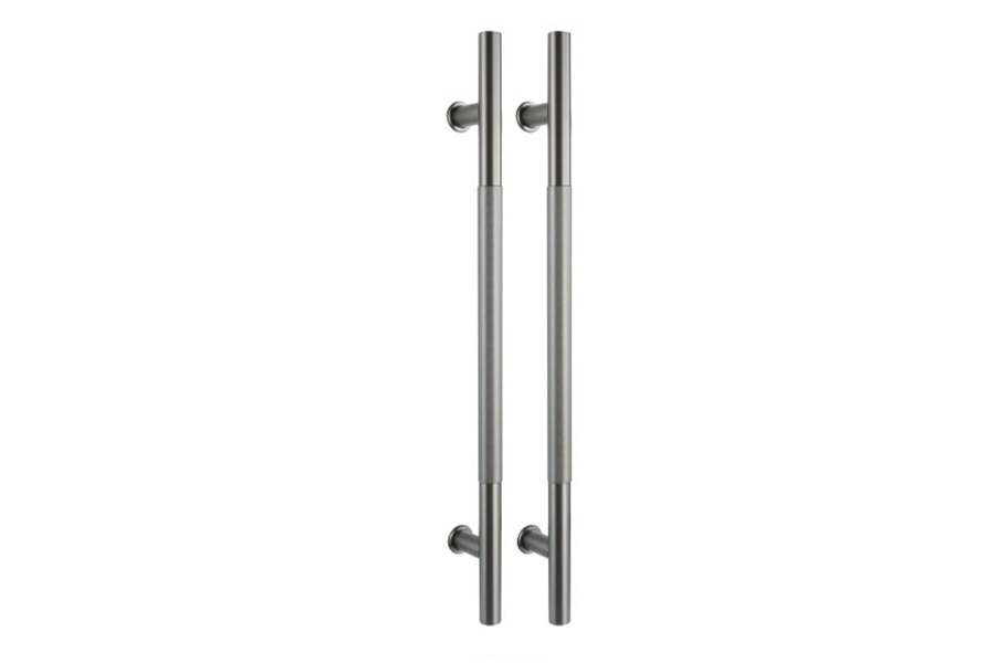 Lux Door Hardware Modern Stainless Steel Round Long Door Pull with Hand Grip