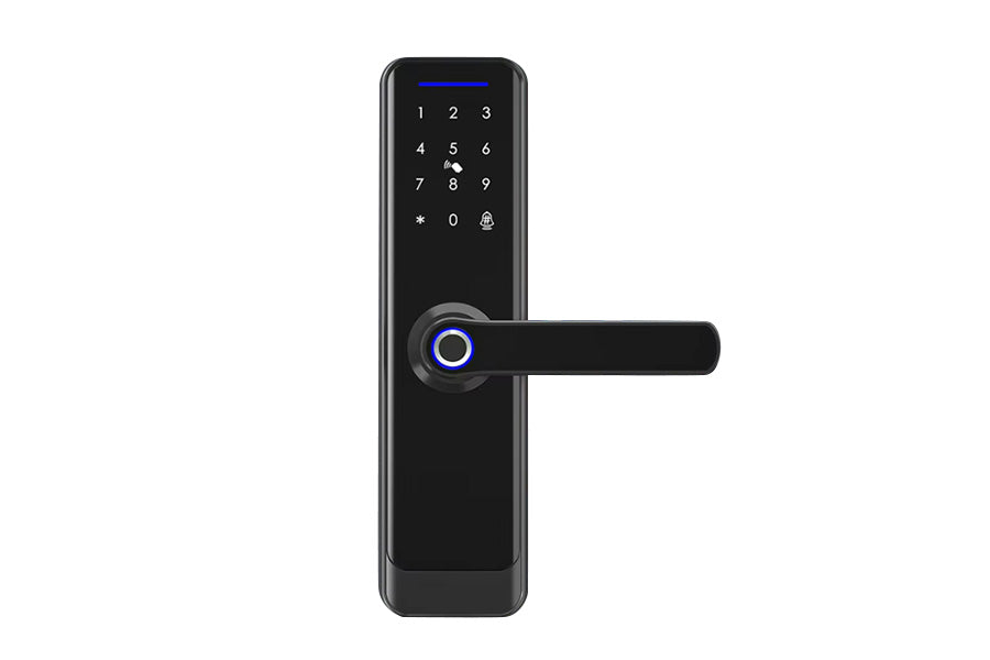 LUX A270 Lever Handle Bluetooth Smart Lock Automatic Deadbolt Hardware (Rechargeable Battery)