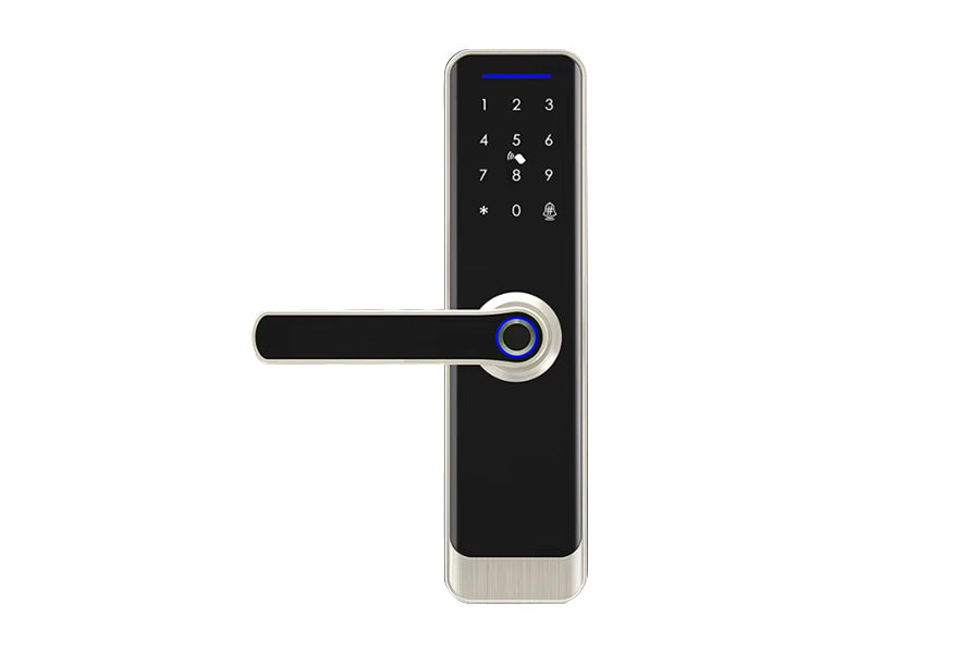 LUX A270 Lever Handle Bluetooth Smart Lock Automatic Deadbolt Hardware (Rechargeable Battery)