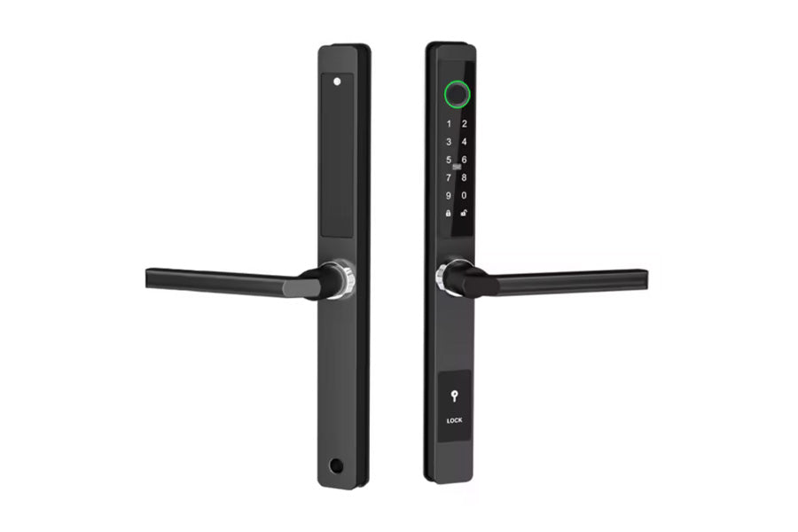 LUX DQ Lever Handle Bluetooth Smart Lock Automatic Deadbolt Hardware (Rechargeable Battery)