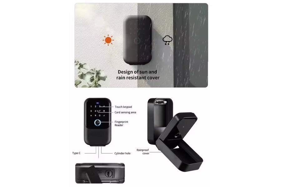 LUX K5 Smart Keybox Hardware (Rechargeable Battery)