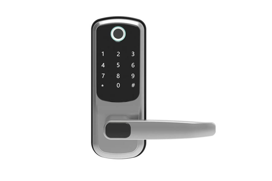 LUX S07 Lever Handle Smart Lock Automatic Deadbolt Hardware (Rechargeable Battery)