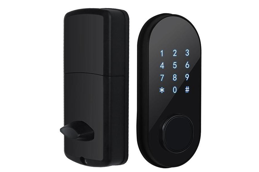 LUX S110DBL Bluetooth Tuya Smart Lock Automatic Deadbolt Hardware (Rechargeable Battery)