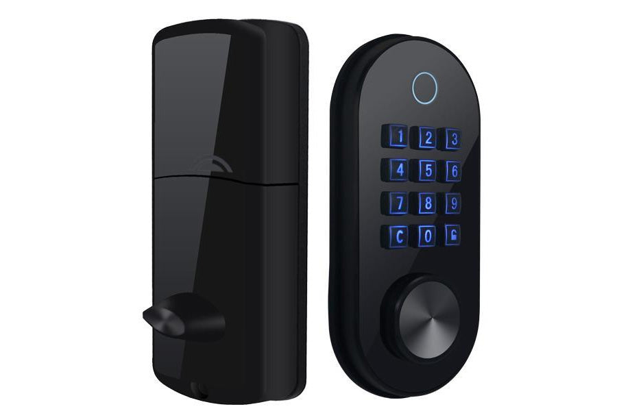 LUX S110DBL Bluetooth Tuya Smart Lock Automatic Deadbolt Hardware (Rechargeable Battery)
