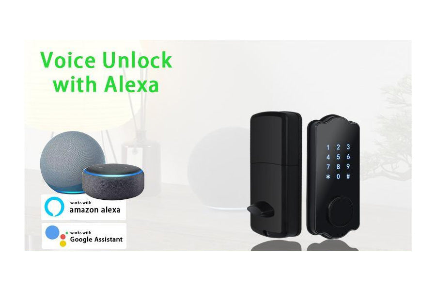 LUX S110WBL Bluetooth Smart Lock Automatic Deadbolt Hardware (Rechargeable Battery)