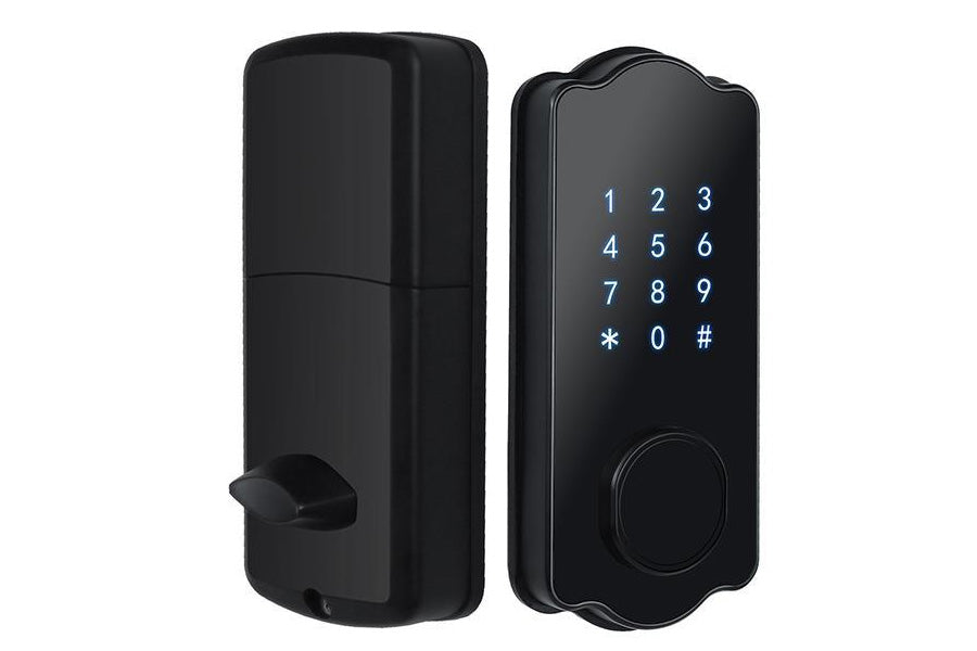 LUX S110WBL Bluetooth Smart Lock Automatic Deadbolt Hardware (Rechargeable Battery)
