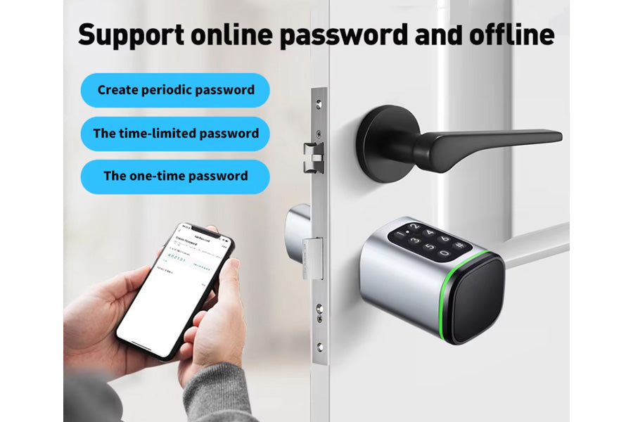 LUX S1 with Code Smart Lock Automatic Deadbolt Hardware (Rechargeable Battery)