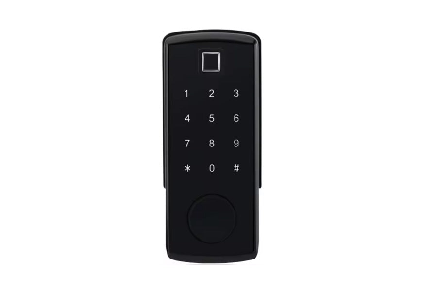 LUX S350 with Fingerprint Smart Lock Automatic Deadbolt Hardware (Rechargeable Battery)