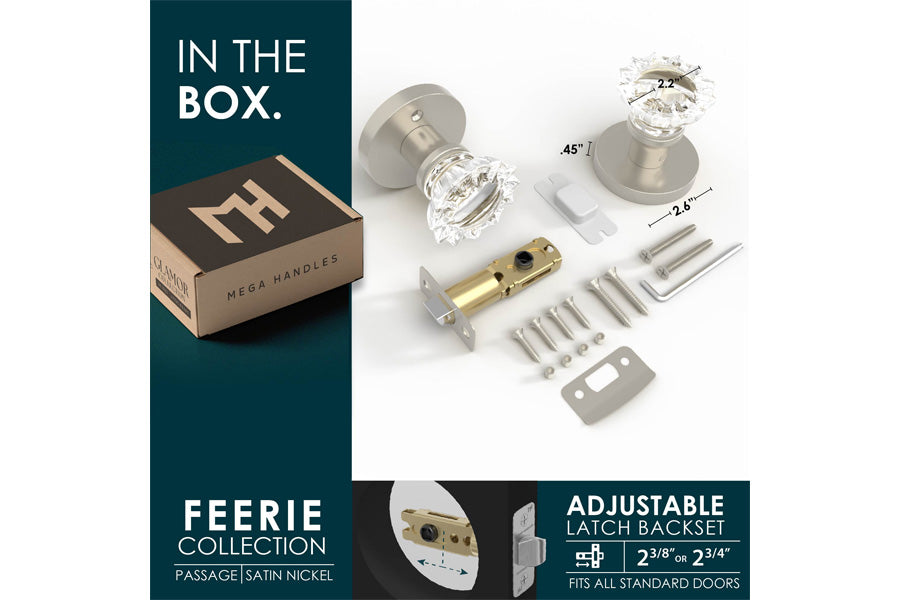 Mega Handles Féerie Collection Crystal Door Knob
