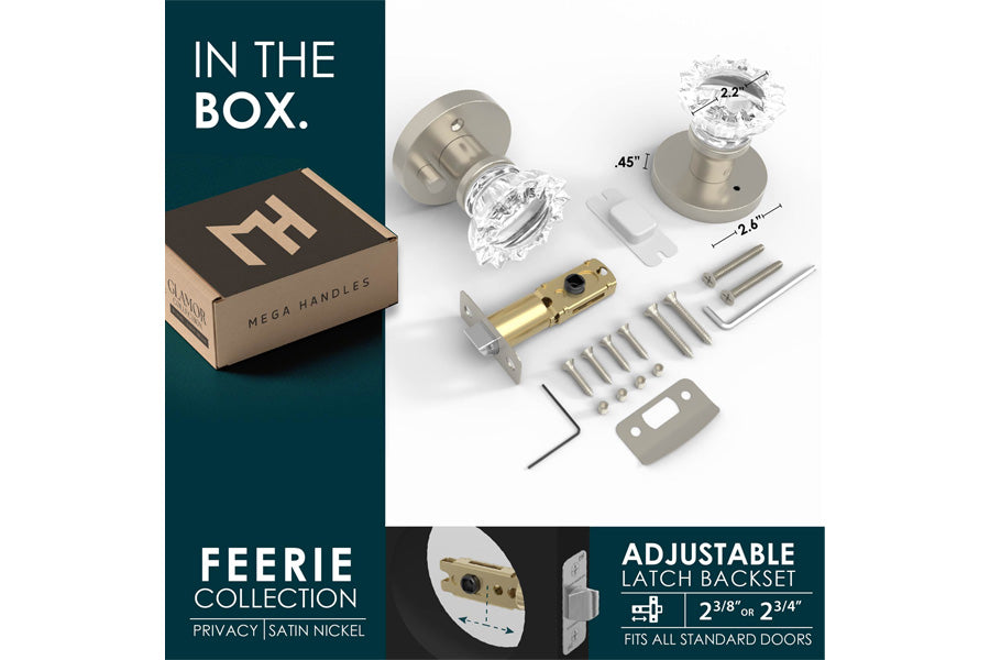 Mega Handles Féerie Collection Crystal Door Knob