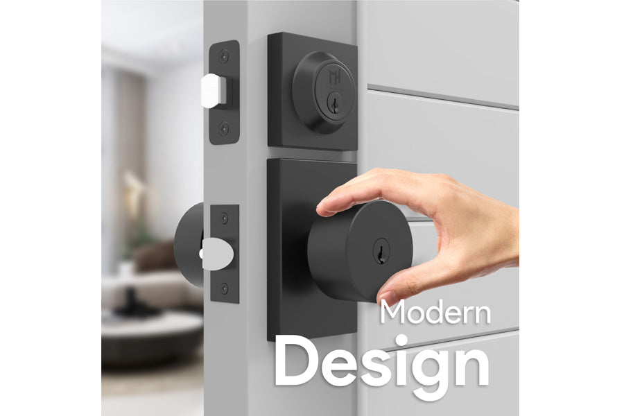 Mega Handles Laura Collection Entry Door Knob and Deadbolt Combo