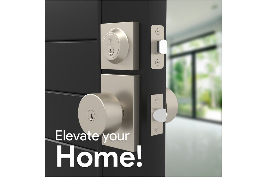 Mega Handles Laura Collection Entry Door Knob and Deadbolt Combo