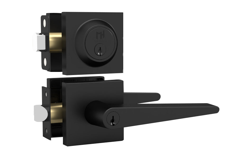 Mega Handles Schein Collection Entry Lever and Deadbolt Combo