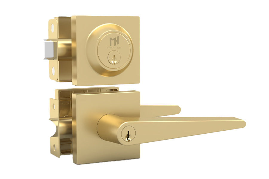 Mega Handles Schein Collection Entry Lever and Deadbolt Combo