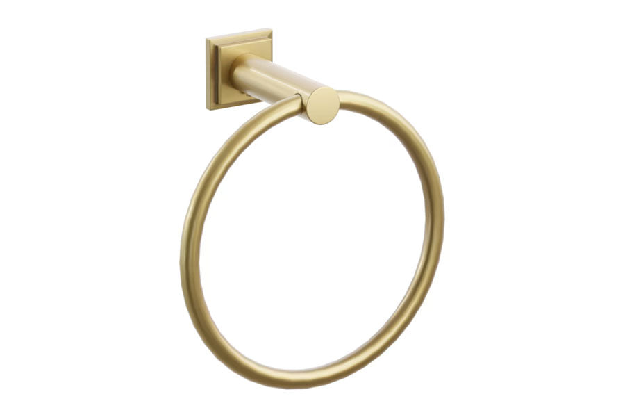 Emtek Modern Tubular Brass Towel Ring