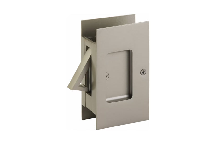 Emtek Modern Rectangular Pocket Door Lock — Lux Door Hardware