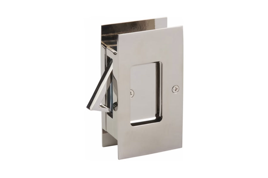 Emtek Modern Rectangular Pocket Door Lock — Lux Door Hardware