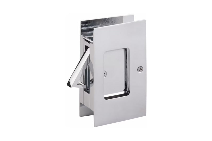 Emtek Modern Rectangular Pocket Door Lock — Lux Door Hardware