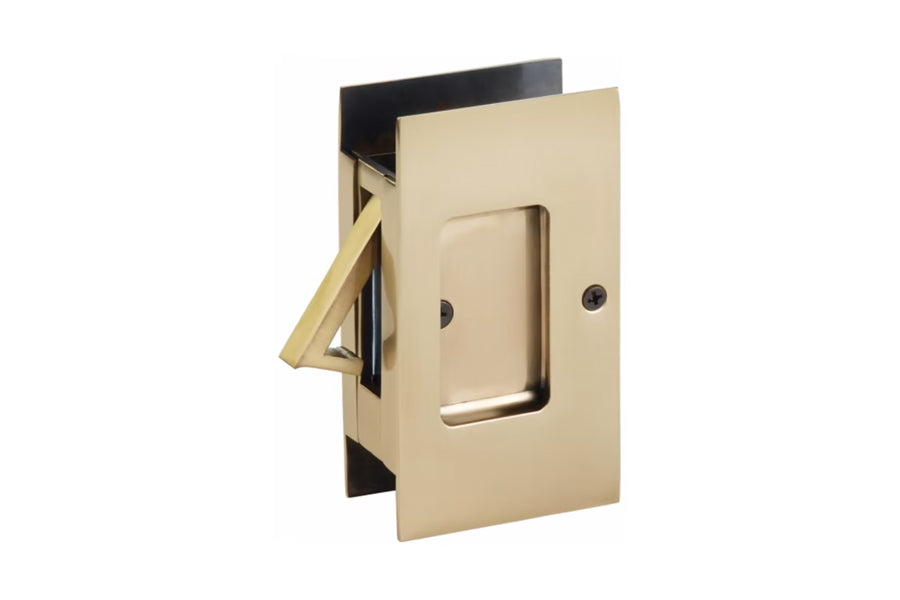Emtek Modern Rectangular Pocket Door Lock — Lux Door Hardware