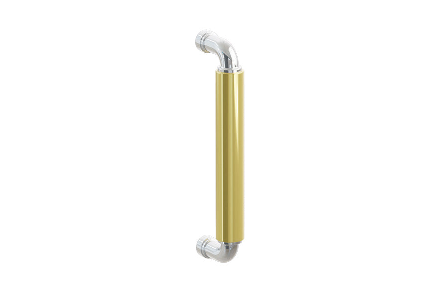 Emtek SELECT Solid Brass 8" Door Pull with R-Bar Stem