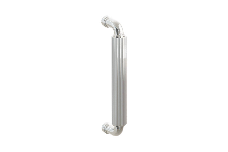 Emtek SELECT Solid Brass 8" Door Pull with R-Bar Stem