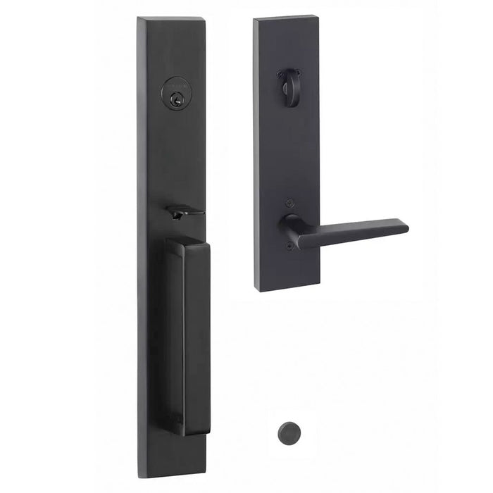 Ridgecrest Mountain Vail Keyed Handleset with Basel Trim